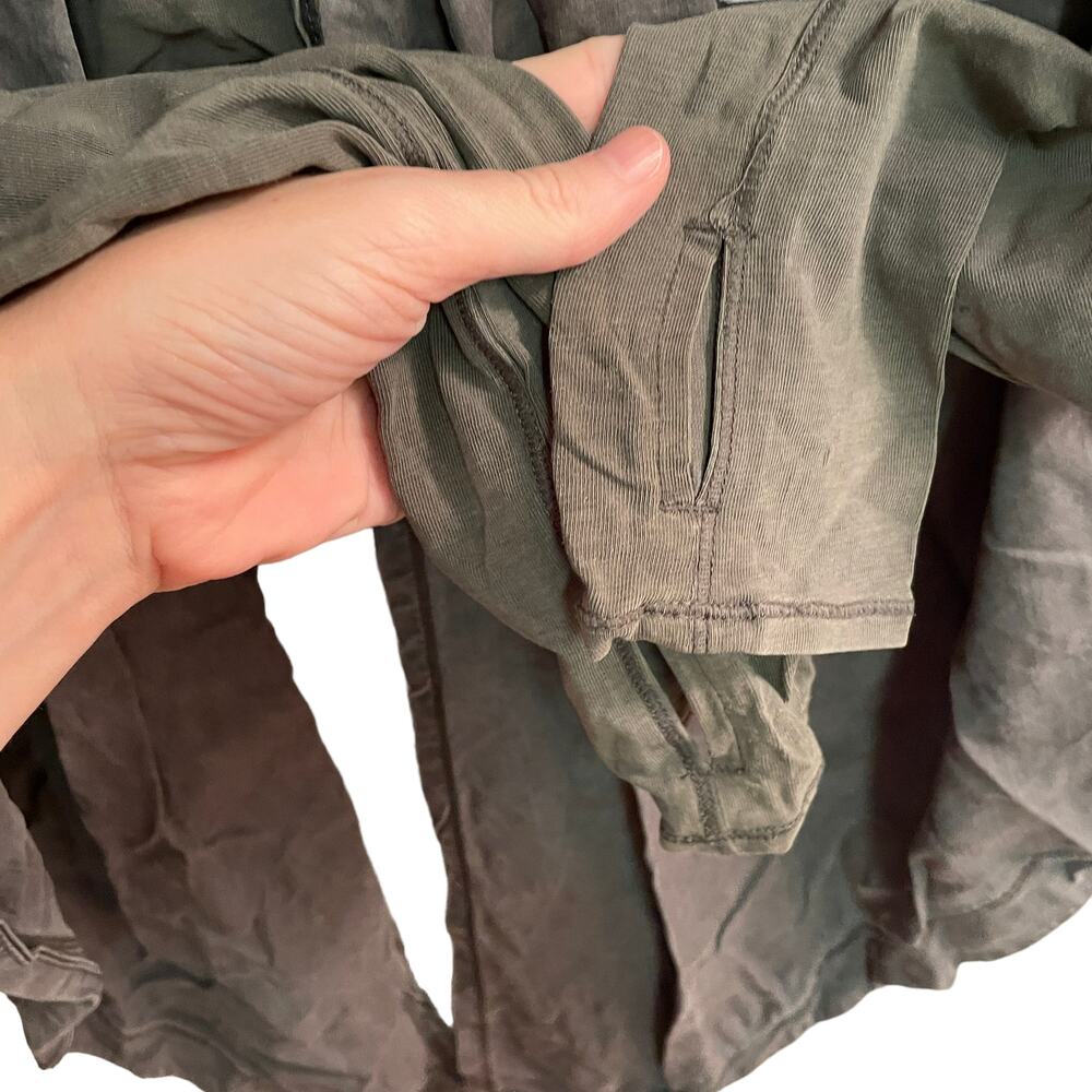 Lululemon Olive Draped Wrap Open Front - Picture 5 of 8